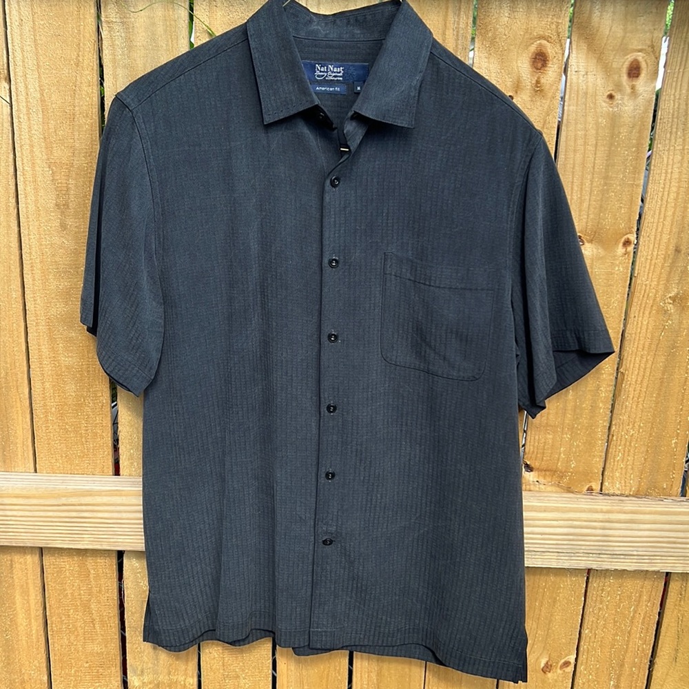 Nat Nast button down mens shirt